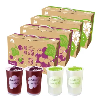 【MOS摩斯漢堡】經典超人氣 蒟蒻禮盒 x4箱(15杯/箱 葡萄/蜜桃蘋果/芭樂檸檬 果凍 吸凍)