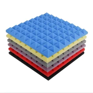 【JinJiu津久】金字塔隔音棉 自粘吸音棉 50*50*5cm 錄音棚隔音 鼓房琴房牆貼(隔音棉 降噪墻貼 消音材料)