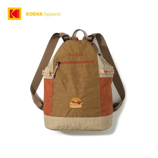 【Kodak Apparel】柯達 TRIP 抽繩水桶後背包-15L 橘(K5343RBP11)