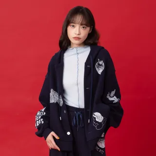 【gozo】迪士尼系列 魔鏡啊~魔鏡魔法釦刷毛連帽外套(兩色)