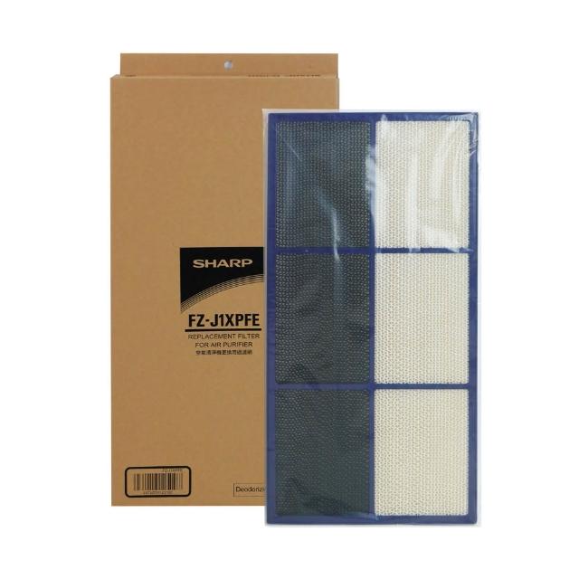 【SHARP 夏普】原廠KI-J100T-W、 KI-J101T-W專用高效活性碳過濾網(FZ-J1XPFE)