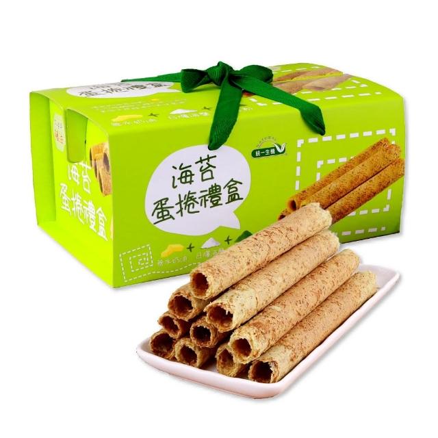 【統一生機】海苔蛋捲禮盒x1盒(36gx8包/盒_禮盒/送禮)(中秋禮盒/送禮)