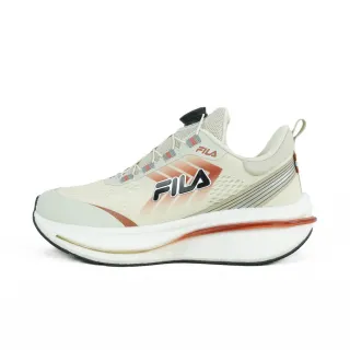 【FILA】斐樂 Meteor 男 慢跑鞋 跑鞋 路跑 旋鈕 免綁帶 米 橘(1-J903Y-760)