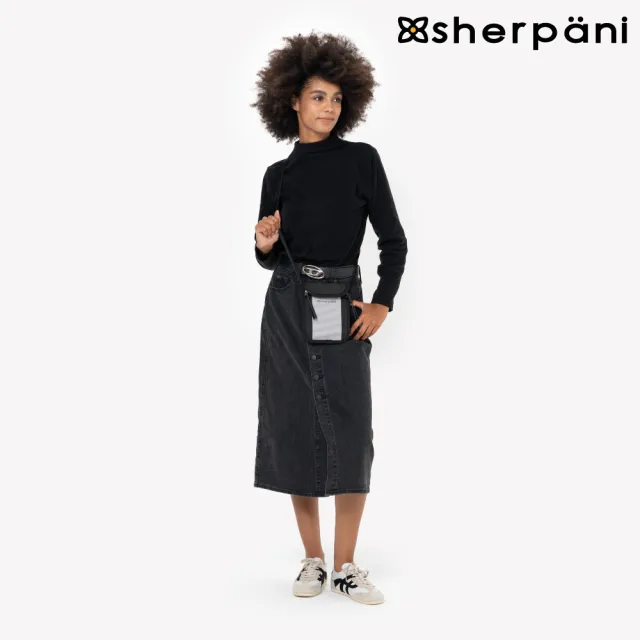 【Sherpani】雙11 RFID 防盜多功能隨身包 25II Piper AT｜淺灰色/Sterling(RFID 屏蔽 防盜包 拉 