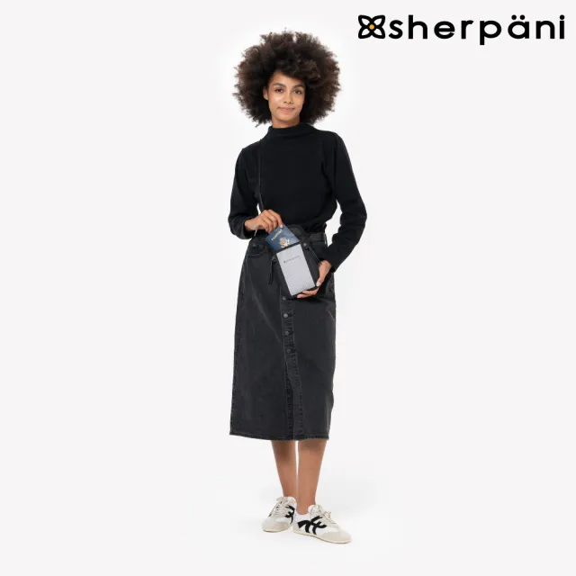 【Sherpani】雙11 RFID 防盜多功能隨身包 25II Piper AT｜淺灰色/Sterling(RFID 屏蔽 防盜包 拉 