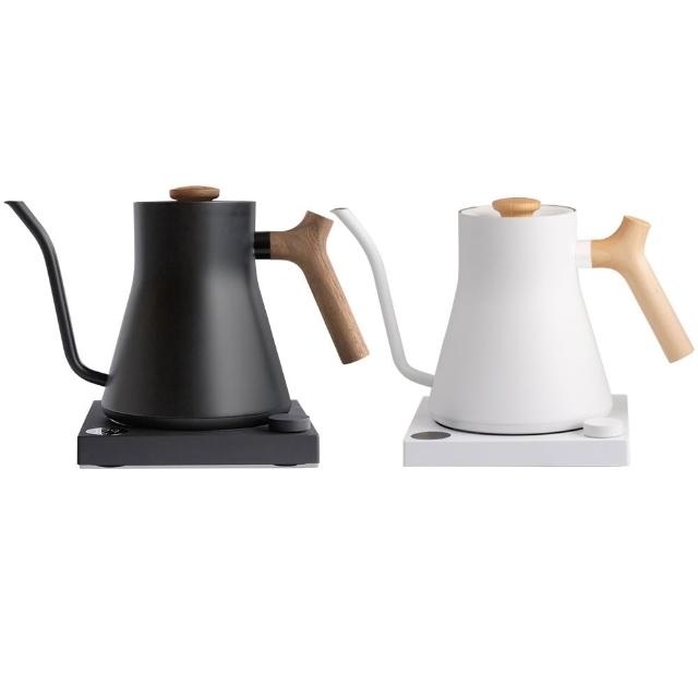 【FELLOW】Stagg EKG Pro 電子溫控手沖壺 磨砂黑 600ml(黑白兩色/搭配楓木或黑胡桃木實木把手)