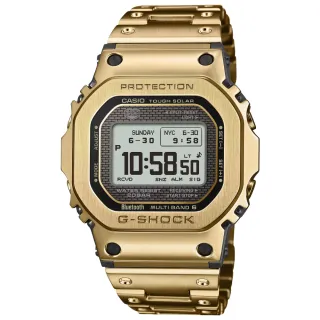 【CASIO 卡西歐】G-SHOCK 新進化 全金屬 太陽能x藍牙 多功能電子腕錶 618 週年慶 推薦(GMW-BZ5000GD-9)