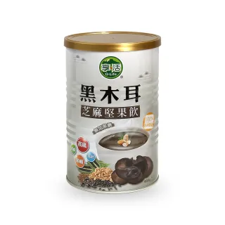 【Q-Life 享活】黑木耳芝麻堅果飲 450gx3罐(穀粉 高纖低卡輕食代餐 超級穀物 無糖 飽足 好吸收)