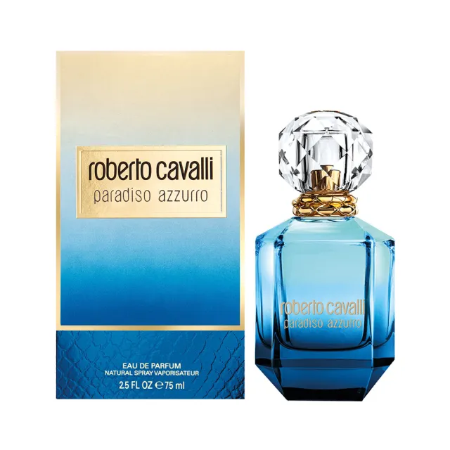 【Roberto Cavalli】蔚藍天堂女性淡香精75ml(專櫃公司貨)