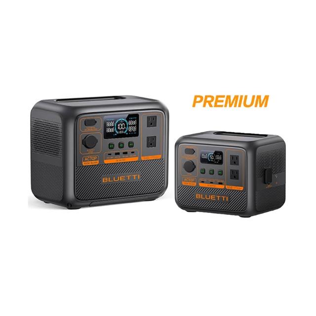 【BLUETTI】禾蓁鉑金版 AC50P 700W + AC2P 300W 戶外電源(戶外行動電源 露營電池 車宿 行動電源 UPS)