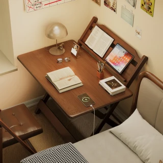 【JinJiu津久】折疊升降桌 100*40cm 多功能書桌 免安裝桌子 升降電腦桌(電腦桌 折疊桌 讀書桌)