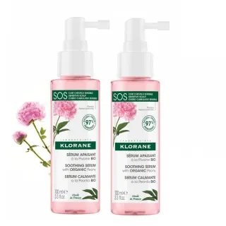 【KLORANE 蔻蘿蘭官方直營】SOS舒敏頭皮精華液100ml*2入組