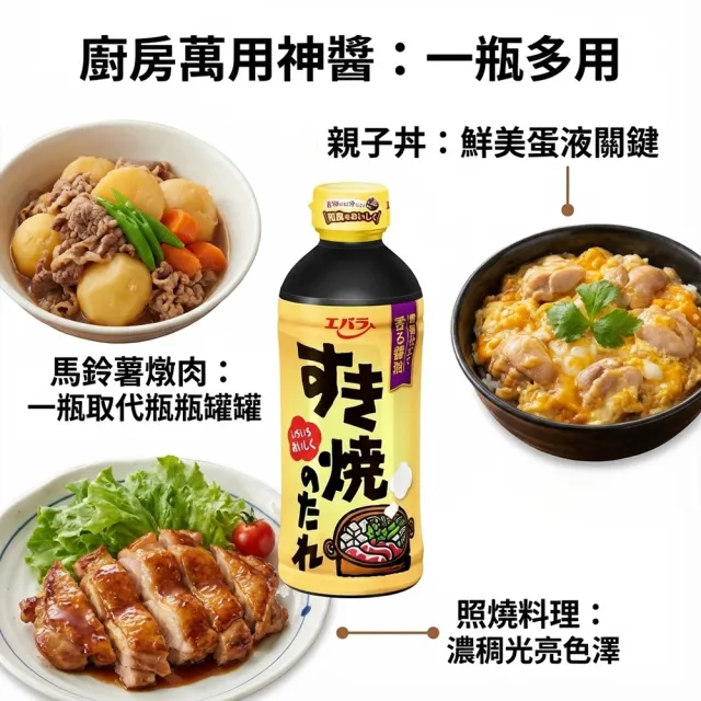 【Ebara】6罐入荏原關東味壽喜燒醬日式火鍋醬汁牛丼親子丼蓋飯燉肉炒麵萬用調味料(日本原裝現貨甘甜濃郁)