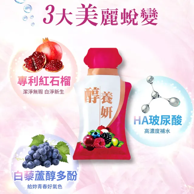 【DV 麗彤生醫】醇養妍玻尿酸版3盒(保濕補;共108包/HA玻尿酸/維生素E/白藜蘆醇)
