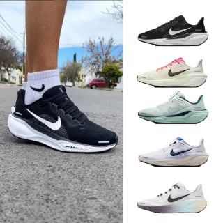 【NIKE 耐吉】運動鞋 跑鞋 慢跑鞋 小飛馬 AIR ZOOM PEGASUS 41 GS 女鞋 黑白 多款(FN5041-107&)