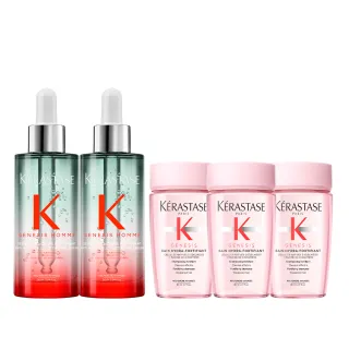 【KERASTASE 巴黎卡詩】濃密芯生頭皮精華雙入組(男士頭皮精華/蓬鬆/控油/濃密)