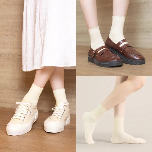 【PULO】12雙組 簡約百搭日系休閒襪 短襪 踝襪 長襪(一般厚度/男女襪/透氣涼感襪/學生襪/短襪/中筒襪/長襪)