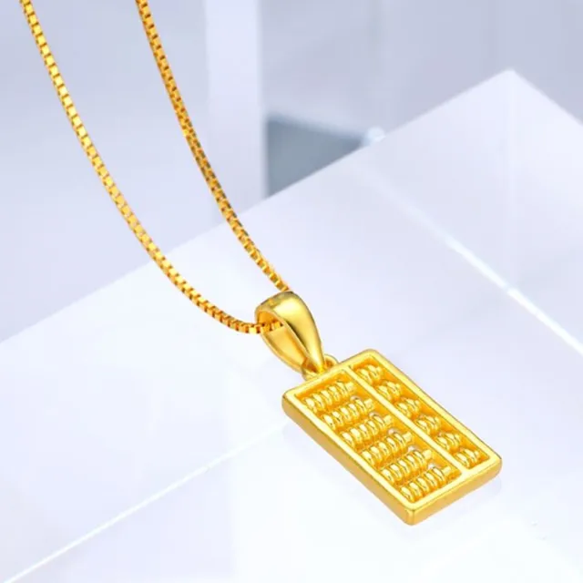 【Penny珮妮】999黃金 迷你小算盤 項鍊(母親節禮物 交換禮物 送女友 生日禮物 情人節 尾牙 新年 結婚送禮)