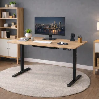 【Akira】無段式電動升降桌 120x60cm(4段記憶 MIT 站立式書桌 電腦桌 工作桌 辦公桌 電競桌 靜音馬達)