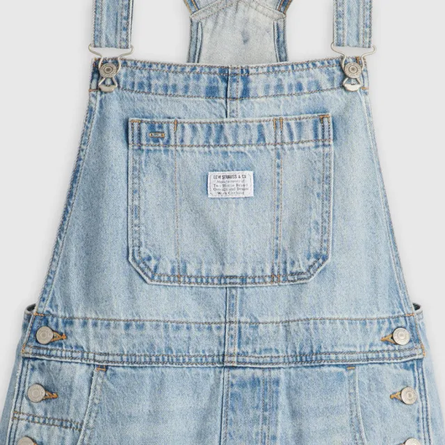 【LEVIS】寬鬆吊帶褲 牛仔吊帶褲 女生牛仔褲 人氣新品 001UY-0000