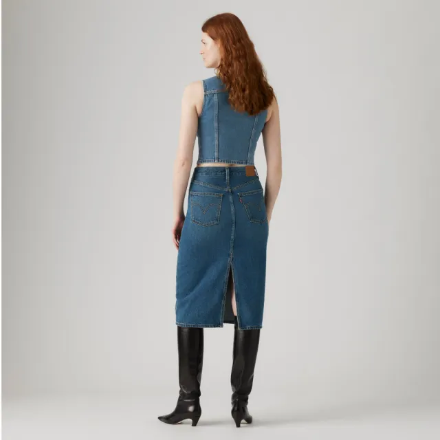 【LEVIS】中腰牛仔裙 丹寧裙 熱賣單品 001VH-0006
