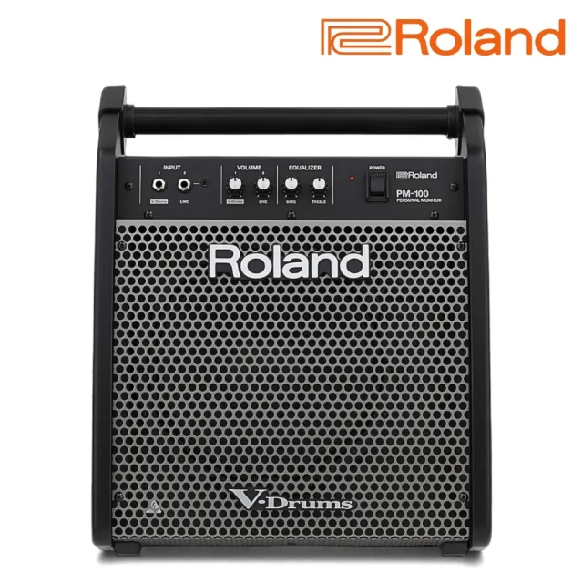 【ROLAND 樂蘭】PM-100 全音域電子鼓監聽音箱 80瓦／世界標竿(PM100 樂器音箱 鍵盤音箱 監聽 音響 錄音)