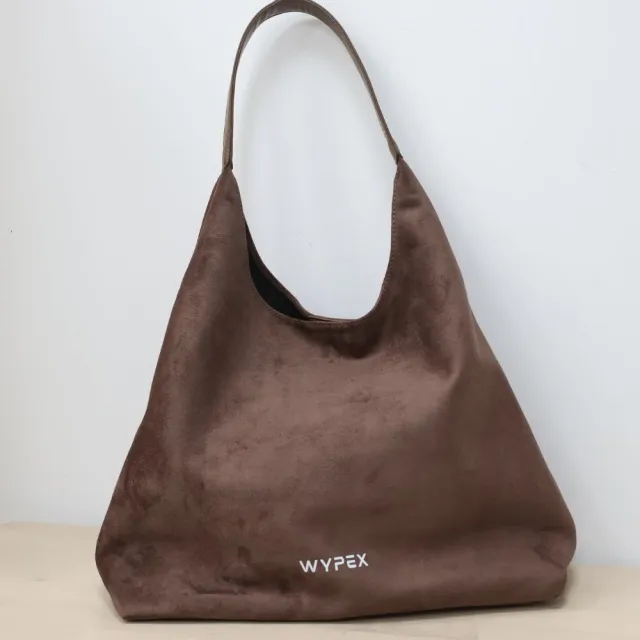 【WYPEX】大容量品牌麂皮托特包(棕色)
