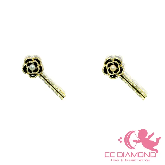 【CC Diamond】珍珠髮夾 2選1(7.3mm 7.6mm)