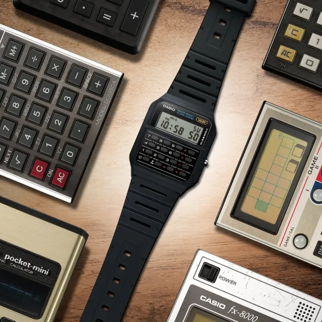 【CASIO 卡西歐】計算機功能電子錶(CA-53W-1)