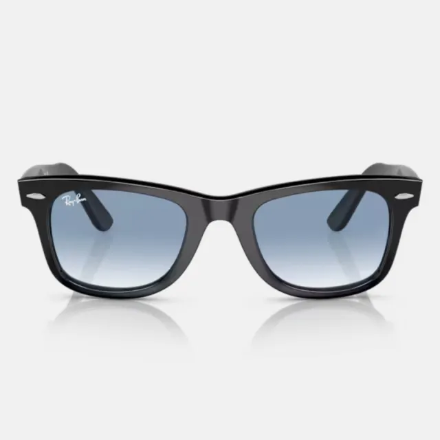 【RayBan 雷朋】木村拓哉同款Wayfarer膠框漸層抗UV太陽眼鏡(RB2140F-901/3F 52mm 漸層鏡片)