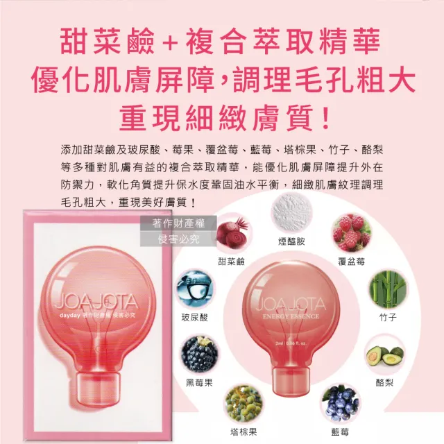 【韓國JOAJOTA】小燈泡童顏彈潤提亮護膚保養美容精華液2mlx30入/粉紅盒(臉部頸部肌膚修護安瓶)