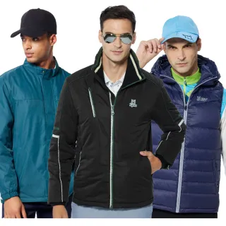 【Lynx Golf】雙12限定！保暖羽絨/防風鋪棉/Lynx山貓字樣隱形拉鍊背心/外套(山貓男款任選)