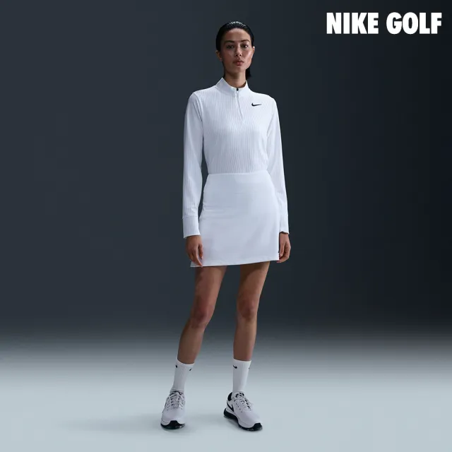 【NIKE GOLF】Nike Tour 女款 Dri-FIT ADV 半長式拉鍊高爾夫上衣 白色(HF6583-100)
