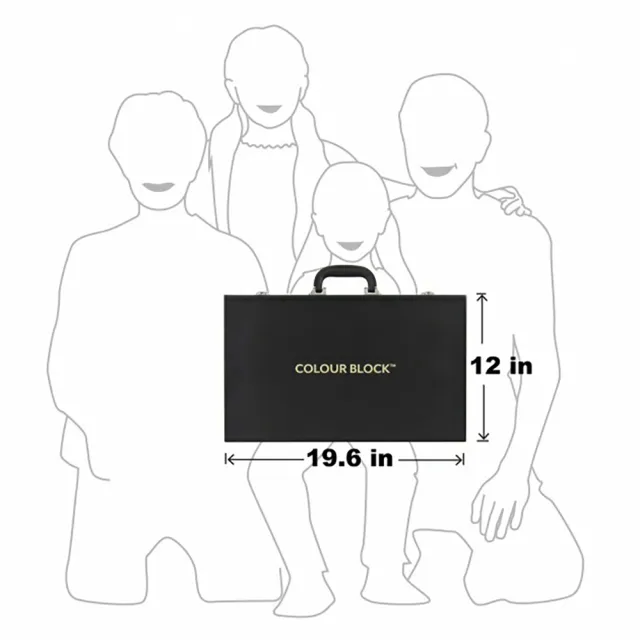 【COLOUR BLOCK】181件皮革美術繪畫組 10種媒材大全配 兒童禮物(初學到進階應有盡有)