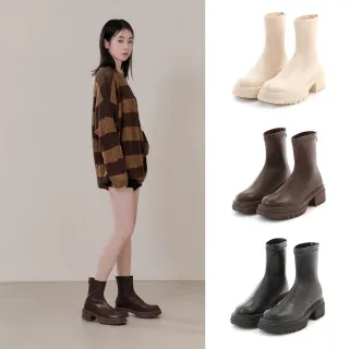 【D+AF】心動瞬間．加厚鬆糕底瘦瘦短靴