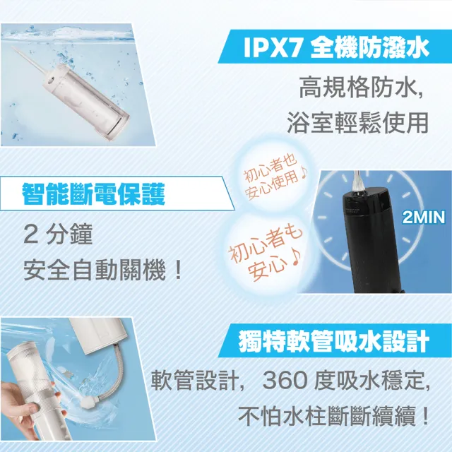 【SAKANO KEN】日本 伸縮攜帶型 電動沖牙機SI-400(洗牙器/潔牙機/噴牙機/牙線機)