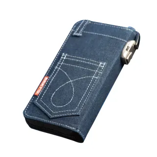 【ARKY】防盜密碼鎖牛仔手機包 多功能收納錢包(福利品)