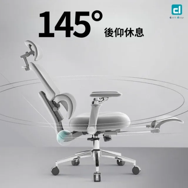 【C&D】專家級人體工學椅(50D等級沙發級別海綿坐墊)