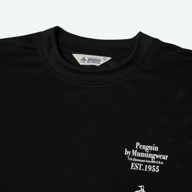 【Munsingwear】企鵝牌 男款黑色 網路獨家 舒適版型穿搭必備長袖T恤 MGWP2L01