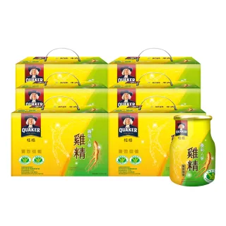 【QUAKER 桂格】養氣人蔘雞精禮盒68mlx18入x6盒(共108入  送禮推薦)