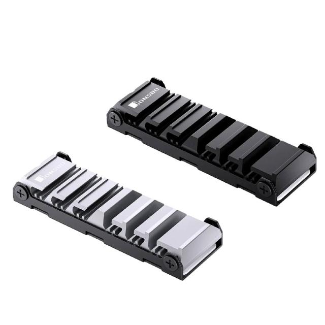 【JONSBO 喬思伯】M202 巧克力造型散熱器 黑/灰(全鋁/2280/巧克力造型/導流散熱/鏤空設計)