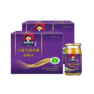 【QUAKER 桂格】活靈芝滋補液禮盒60mlx30入x2盒(共60入 增強免疫力)