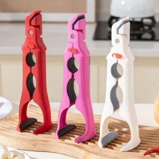 【AFAMIC 艾法】矽膠防滑三合一開瓶器防燙夾(開罐器 夾碗器 蒸籠夾 防燙夾 矽膠 夾盤器 取碗夾 隔熱夾)