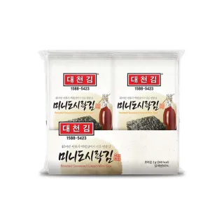 即期品【韓味不二】限時買一送一!韓國大川迷你傳統海苔2g*10入/包(40年傳統名品紫菜 專利技術製程製作)