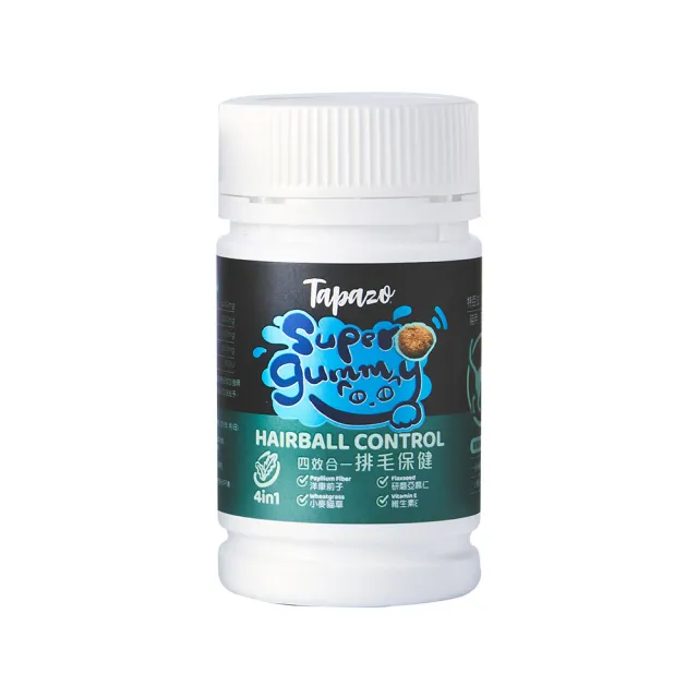 【TAPAZO 特百滋】貓用超級軟糖80g(益生菌/泌尿/離胺酸/排毛/貓貓保健/寵物保健食品)