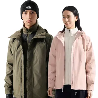 【The North Face 官方旗艦】中性款防水羽絨內裡三合一外套(多款任選)