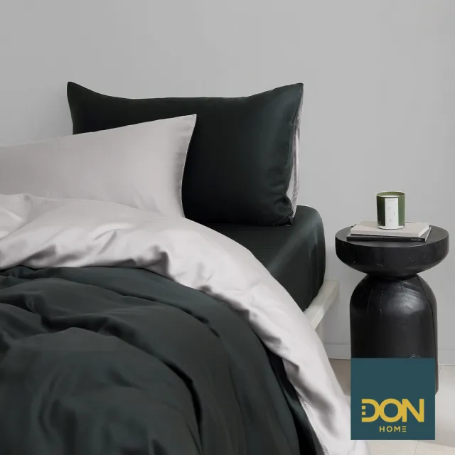 【DON】曜石天絲兩用被套床包四件組-城市感知系列-黑曜(雙人-多色任選)