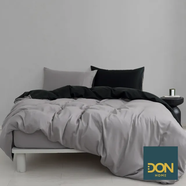 【DON】曜石天絲兩用被套床包四件組-城市感知系列-黑曜(雙人-多色任選)