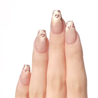 【DASHING DIVA】MAGICPRESS 時尚潮流美甲片-獅子金燦