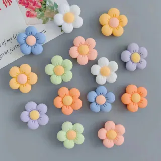 【Paper Play】冰箱貼 冰箱磁鐵/小清新可愛五瓣花朵造型磁鐵 冰箱磁鐵 單入(7色任選)